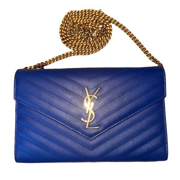 217 Preloved Saint Laurent YSL Envelope Crossbody Bag - Picture 1 of 11